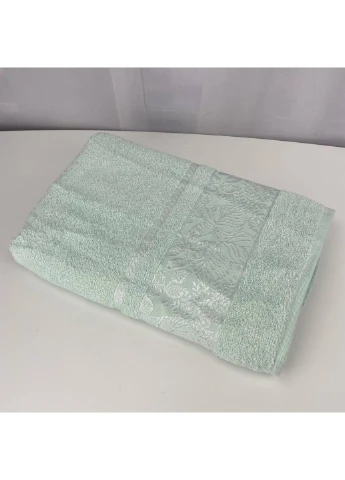 Полотенце банное махровое Febo Vip Cotton Botanik Турция 6382 мятное 70х140 см No Brand комбинированный