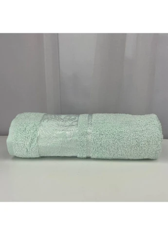 Полотенце банное махровое Febo Vip Cotton Botanik Турция 6382 мятное 70х140 см No Brand комбинированный