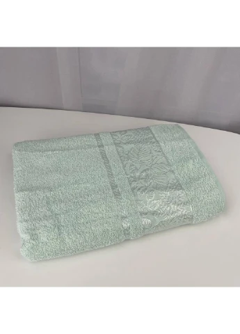 Полотенце банное махровое Febo Vip Cotton Botanik Турция 6382 мятное 70х140 см No Brand комбинированный