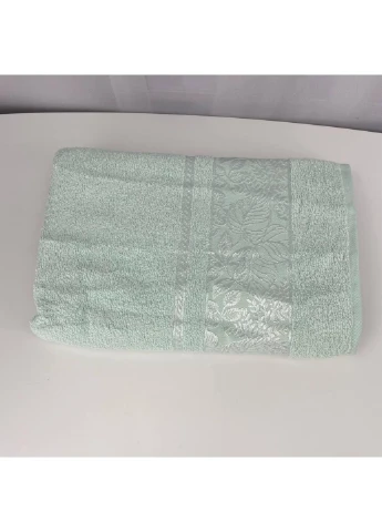 Полотенце банное махровое Febo Vip Cotton Botanik Турция 6382 мятное 70х140 см No Brand комбинированный