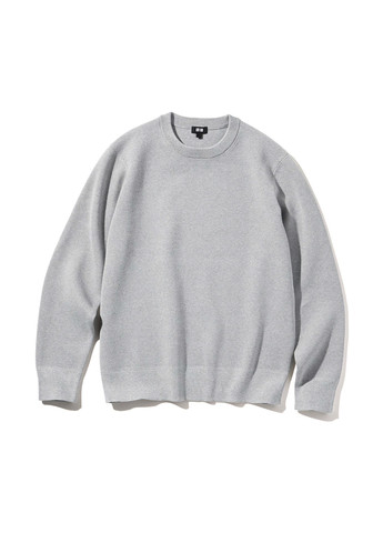 Серый демисезонный джемпер джемпер Uniqlo