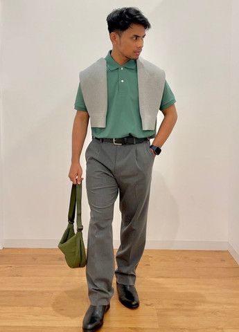 Серый демисезонный джемпер джемпер Uniqlo