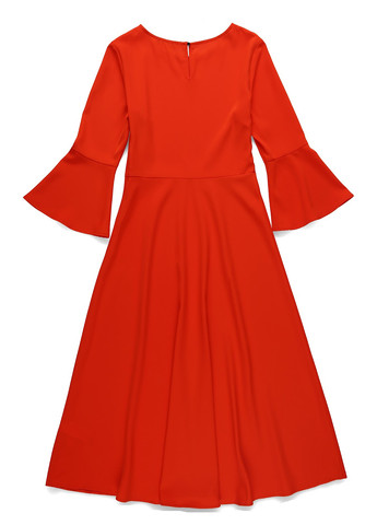 Теракотова кежуал сукня кльош Kiomi однотонна