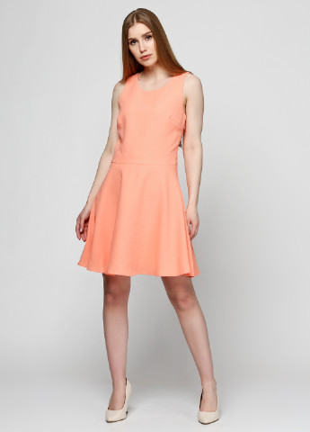 Світло-оранжева кежуал сукня, сукня Vila однотонна