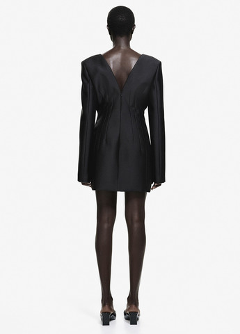 Чорна кежуал сукня кльош H&M однотонна