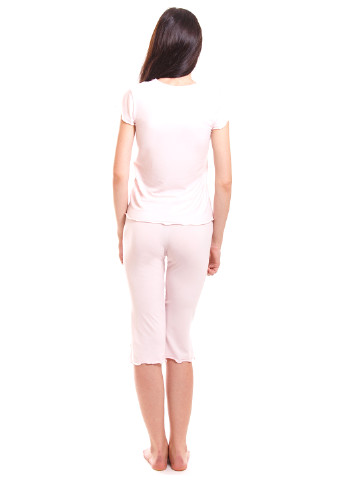 Блідо-рожевий демісезонний комплект (футболка, бриджі) Kosta