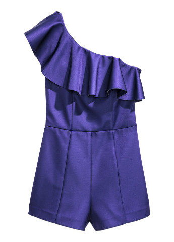 Комбинезон H&M однотонный фиолетовый