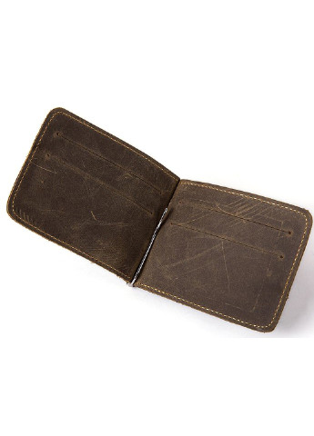 Шкіряний затискач для грошей 11,5х8х1 см Vintage (253173974)