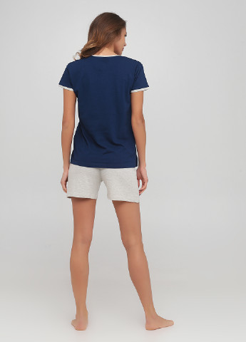 Темно-синій демісезонний комплект (футболка, шорти) IL Granchio