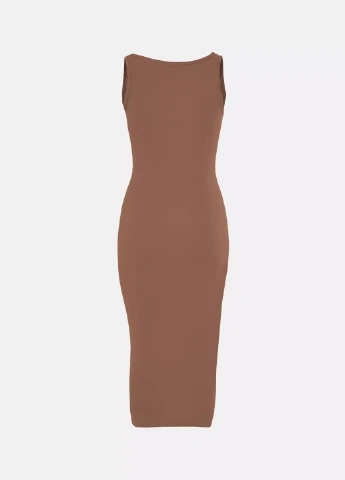 Коричневое кэжуал платье Missguided