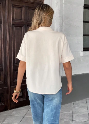 Кремова блуза SHEIN