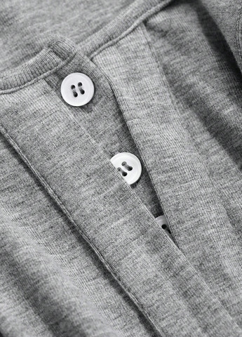 Сіра домашній сукня з спідницею-сонце, силуетна SHEIN меланжева