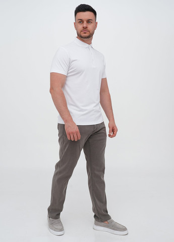 Кофейные кэжуал демисезонные зауженные брюки Trend Collection