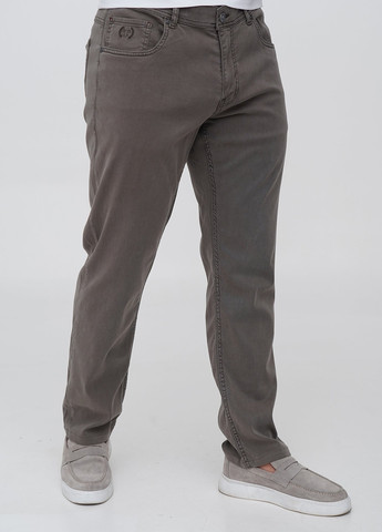 Кофейные кэжуал демисезонные зауженные брюки Trend Collection