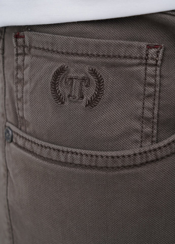 Кофейные кэжуал демисезонные зауженные брюки Trend Collection