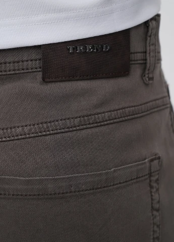 Кофейные кэжуал демисезонные зауженные брюки Trend Collection