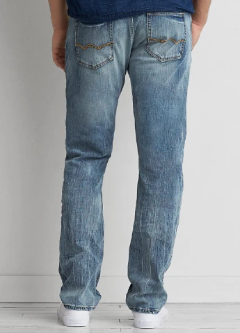 Синие демисезонные джинсы American Eagle
