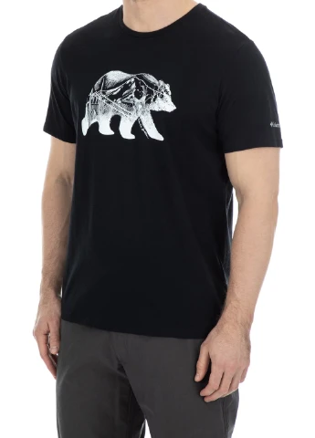 Чорна 1872711-683 xxl футболка чоловіча warren grove™ tee червоний р.xxl Columbia