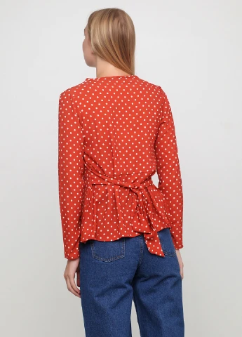Оранжевая блуза Boohoo