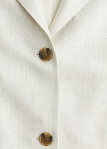 Светло-бежевый женский жакет H&M однотонный - демисезонный