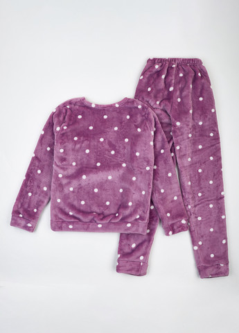Сиреневая зимняя пижама (свитшот, брюки) dexter's