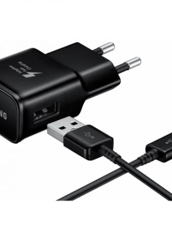 Зарядний пристрій 2A + Type-C Cable (Fast Charging) Black (EP-TA20EBECGRU) Samsung (216637509)