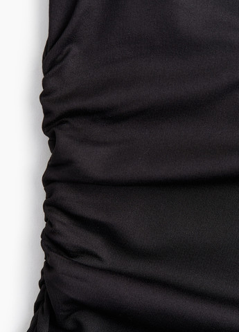 Чорна кежуал сукня кльош H&M однотонна