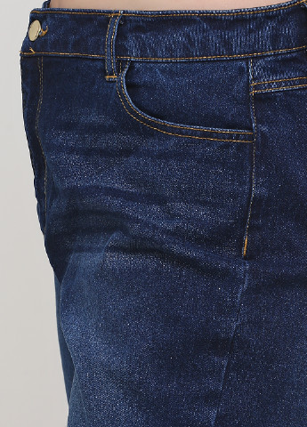 Шорты Avon однотонные тёмно-синие джинсовые хлопок