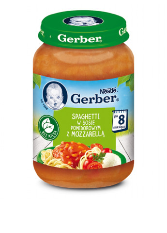 Пюре овочеве зі спагеті і сиром моцарелла в томатному соусі, 190 г Gerber (131224574)
