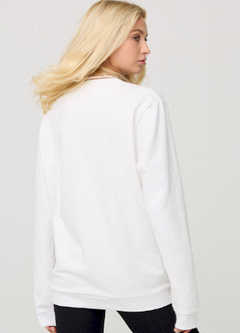 Белый світшот жіночий oversize /no flis/ YAPPI (254658665)