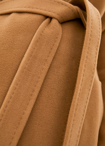 Світло-коричневе демісезонне Пальто двобортне Florens
