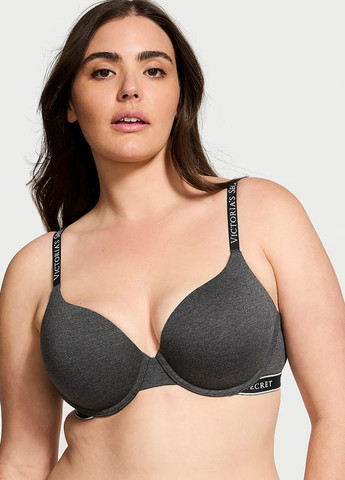 Темно-серый демисезонный комплект (бюстгальтер, трусики) Victoria's Secret