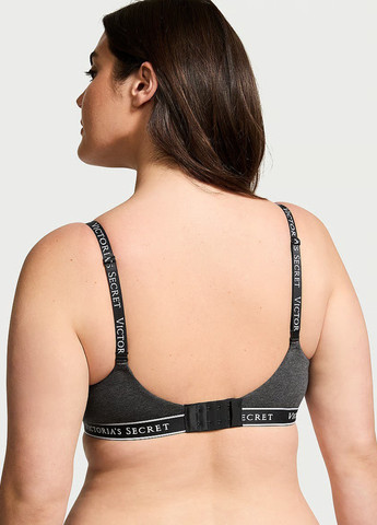Темно-серый демисезонный комплект (бюстгальтер, трусики) Victoria's Secret