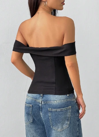 Чёрная блуза SHEIN