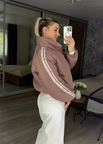 Кавова демісезонна куртка No Brand