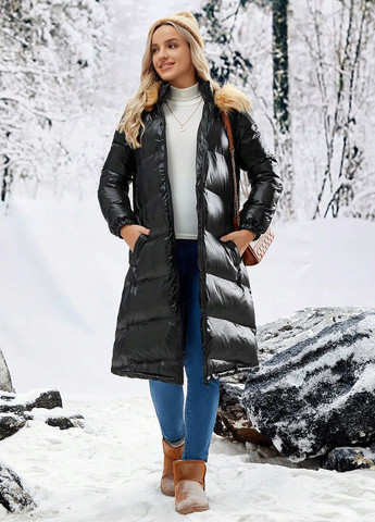 Чорна демісезонна куртка SHEIN