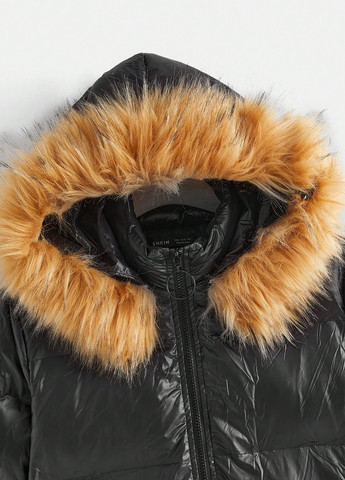 Чорна демісезонна куртка SHEIN