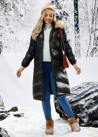 Чорна демісезонна куртка SHEIN