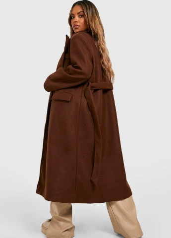 Коричневое демисезонное Пальто Boohoo