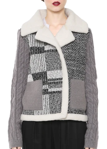 Сіра демісезонна куртка Desigual