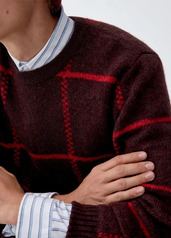 Бордовий демісезонний джемпер джемпер Pull & Bear