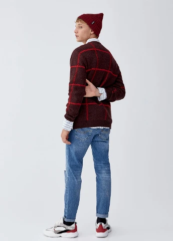 Бордовий демісезонний джемпер джемпер Pull & Bear