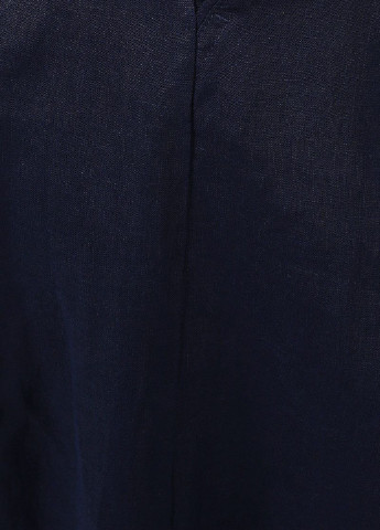 Темно-синяя кэжуал однотонная юбка United Colors of Benetton а-силуэта (трапеция)