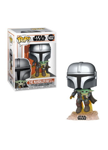 Фигурка Мандалорец, летящий с малышом (50959) Funko Pop (252247796)