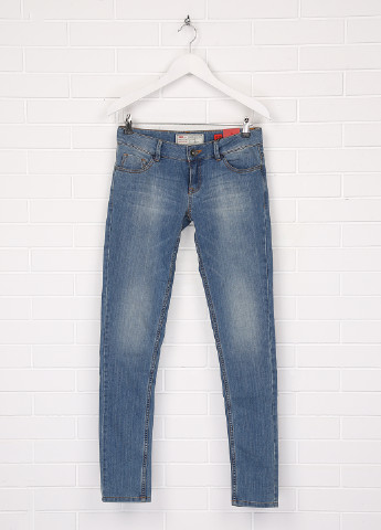 Голубые демисезонные зауженные джинсы Q/S by S.Oliver