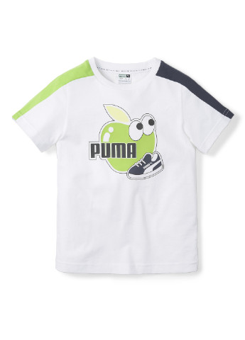 Белая демисезонная футболка Puma