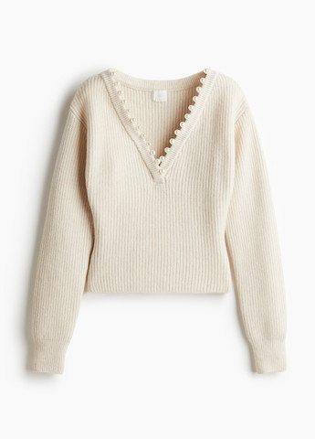 Кремовий зимовий джемпер джемпер H&M