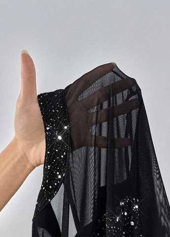 Черное коктейльное платье футляр SHEIN однотонное