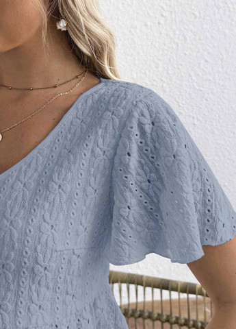 Лавандовая блуза для беременных с баской SHEIN