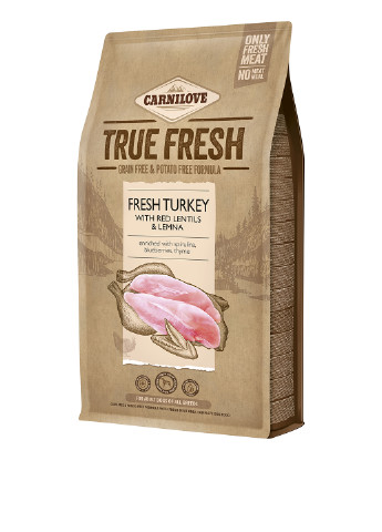 Сухой корм True Fresh с индейкой, 4 кг Carnilove (252477297)